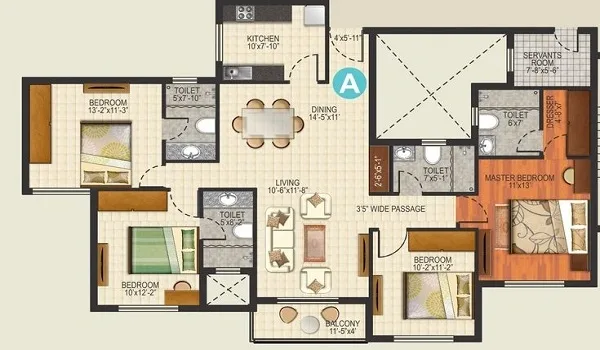 Featured Image of Prestige Raidurg 4 BHK Floor Plan